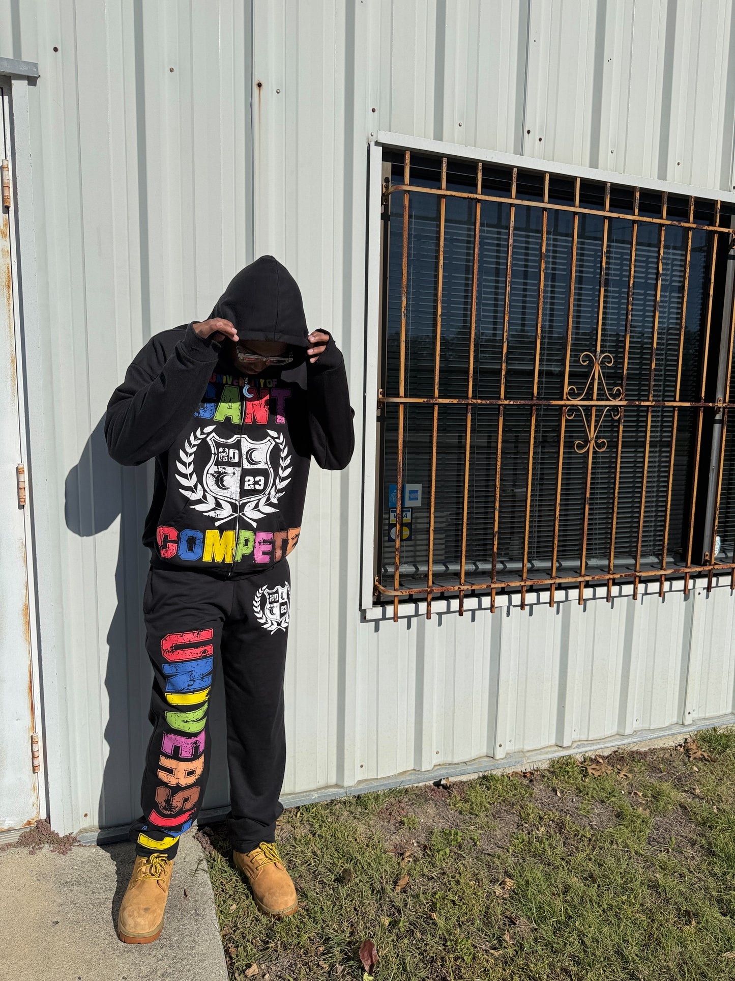 Black Multicolor "Can't Compete University" Set